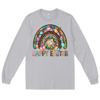 Moon Dust Happy Easter Rainbow Long Sleeve Tee - BundleAndBundleShop