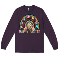 Plum Happy Easter Rainbow Long Sleeve Tee - BundleAndBundleShop