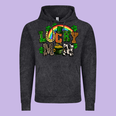 Lucky Mom St. Patricks Day Vintage Hoodie Designed By Fadigitalartstudio