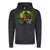Vintage Black lucky mom St. Patricks Day Vintage Hoodie - FaDigitalArtStudio
