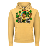 Vintage Mustard lucky mom St. Patricks Day Vintage Hoodie - FaDigitalArtStudio