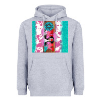 Heather Grey v.d xoxo gemstone Heavyweight Hoodie - AdoDesignShop