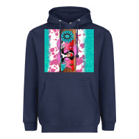 Navy v.d xoxo gemstone Heavyweight Hoodie - AdoDesignShop