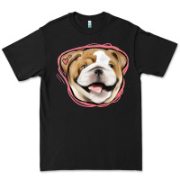 Black bulldog pink glitter Premium Tee - Jasminsmagicworld