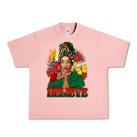 Salmon Believe black woman Urban Heavy Tee - FaDigitalArtStudio