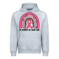 Heather Grey in october we wear pink rainbow Urban Hoodie - JahusDesignShop