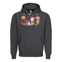 Smoke boss lady coffee cups Zipper Hoodie - AdoDesignShop