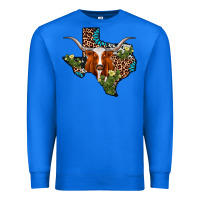 True Royal longhorn texas map Premium Sweatshirt - AdoDesignShop
