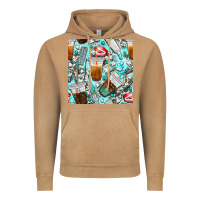 Vintage Camel dentist coffee cups toothpaste and teeth with cowhide seamless pattern Vintage Hoodie - BundleAndBundleShop