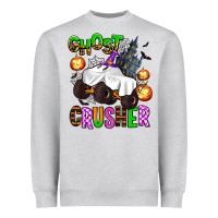 Heather Grey ghost crusher Heavyweight Sweatshirt - AdoDesignShop