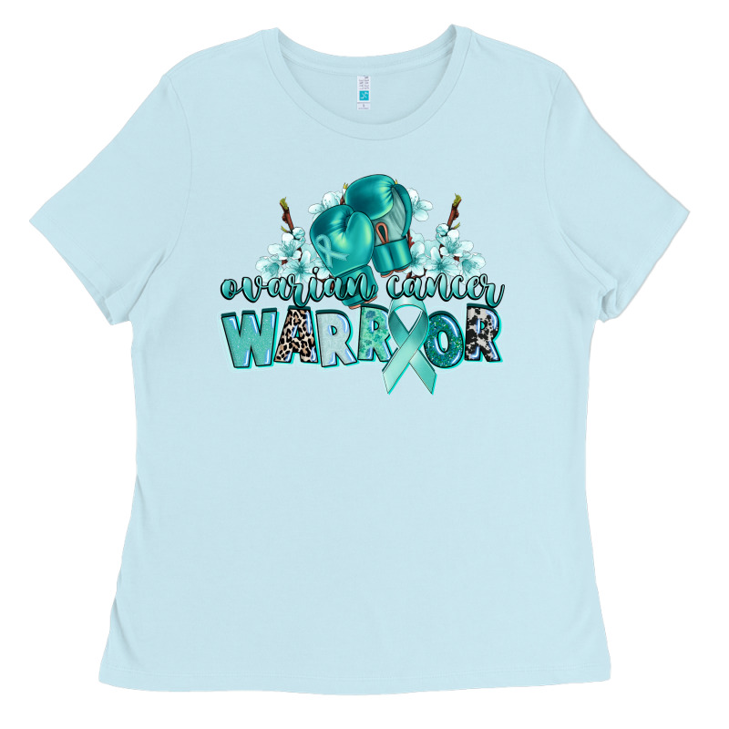 Ovarian Cancer Warrior Ladies Tee by CowGirlArtShop | Teevron