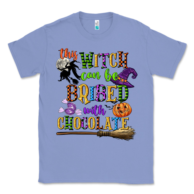 This Witch Can Be Bribed With Chocolate Classic Tee by CowGirlArtShop | Teevron