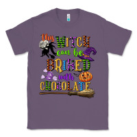 Lavender this witch can be bribed with chocolate Classic Tee - CowGirlArtShop