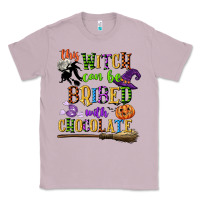Lilac this witch can be bribed with chocolate Classic Tee - CowGirlArtShop