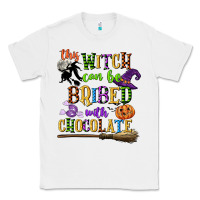 White this witch can be bribed with chocolate Classic Tee - CowGirlArtShop