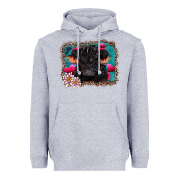 Heather Grey v.d belted galloway cow Heavyweight Hoodie - AdoDesignShop