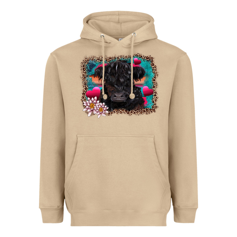 V.d Belted Galloway Cow Heavyweight Hoodie by AdoDesignShop | Teevron