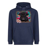 Navy v.d belted galloway cow Heavyweight Hoodie - AdoDesignShop