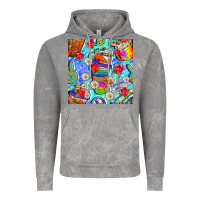 Hippie Coffee Cups And Flowers And Peace Seamless Pattern Bbs Vintage Hoodie | Teevron