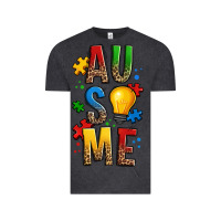 Vintage Black ausome autism Vintage Tee - OliviaCreatesArt