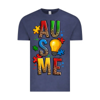 Vintage Denim ausome autism Vintage Tee - OliviaCreatesArt
