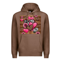 Chestnut valentines day western hearts and sunflowers Premium Hoodie - Jasminsmagicworld