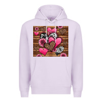Lilac valentines day western hearts and sunflowers Premium Hoodie - Jasminsmagicworld