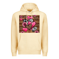 Pina Colada valentines day western hearts and sunflowers Premium Hoodie - Jasminsmagicworld