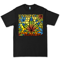 Black stained glass weed Premium Tee - TumblerDesignByShophia