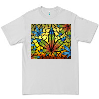 Dove Grey stained glass weed Premium Tee - TumblerDesignByShophia