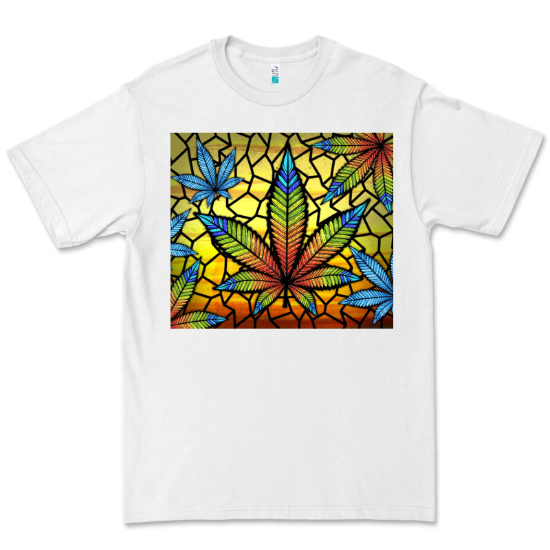 Stained Glass Weed Premium Tee by TumblerDesignByShophia | Teevron