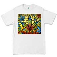 White stained glass weed Premium Tee - TumblerDesignByShophia