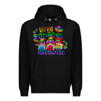 Black love gnome no bounds Premium Hoodie - CowhideDigitalArt