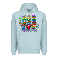 Blue Mist love gnome no bounds Premium Hoodie - CowhideDigitalArt