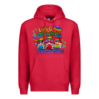 Cardinal love gnome no bounds Premium Hoodie - CowhideDigitalArt