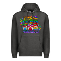 Charcoal Heather love gnome no bounds Premium Hoodie - CowhideDigitalArt
