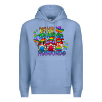 Colony Blue love gnome no bounds Premium Hoodie - CowhideDigitalArt