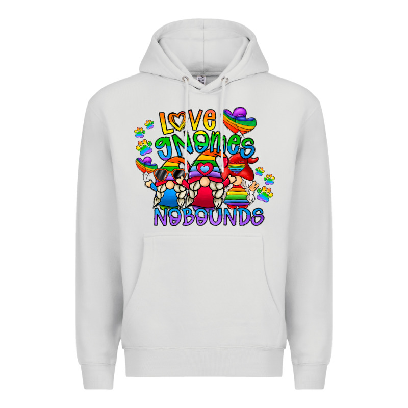 Love Gnome No Bounds Premium Hoodie by CowhideDigitalArt | Teevron