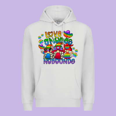 Love Gnome No Bounds Premium Hoodie Designed By Cowhidedigitalart