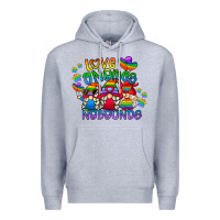 Heather Grey love gnome no bounds Premium Hoodie - CowhideDigitalArt
