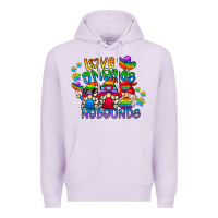 Lilac love gnome no bounds Premium Hoodie - CowhideDigitalArt