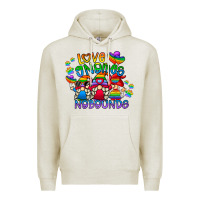 Oatmeal Heather love gnome no bounds Premium Hoodie - CowhideDigitalArt