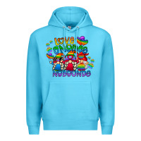 Ocean Blue love gnome no bounds Premium Hoodie - CowhideDigitalArt