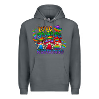 Rock love gnome no bounds Premium Hoodie - CowhideDigitalArt