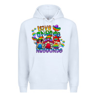 White love gnome no bounds Premium Hoodie - CowhideDigitalArt