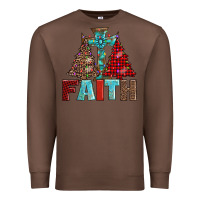 Chestnut cross and christmas trees Premium Sweatshirt - AdoDesignShop