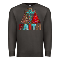 Smoke cross and christmas trees Premium Sweatshirt - AdoDesignShop