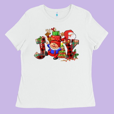 Christmas Joy  Gnome Ladies Tee Designed By Cowgirlartshop