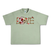 Oil Green Skull love Valentine's Day Urban Heavy Tee - FaDigitalArtStudio