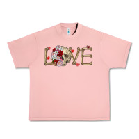 Salmon Skull love Valentine's Day Urban Heavy Tee - FaDigitalArtStudio